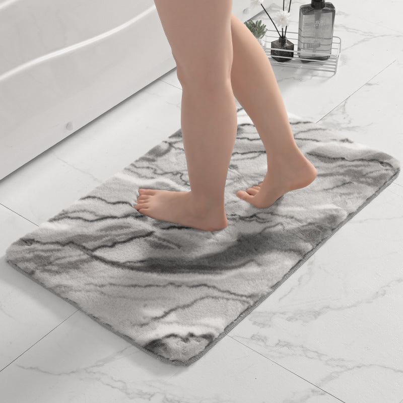 Plüsch Marmor Design Badmatte Karnz