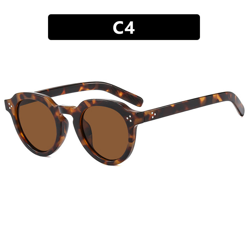 Damen stilvolle runde Brille Karnz