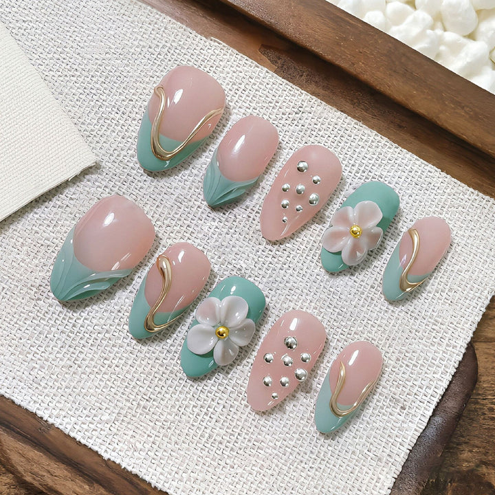 Dekoratives Floral Press-On Nail Art Set Karnz 1790636557