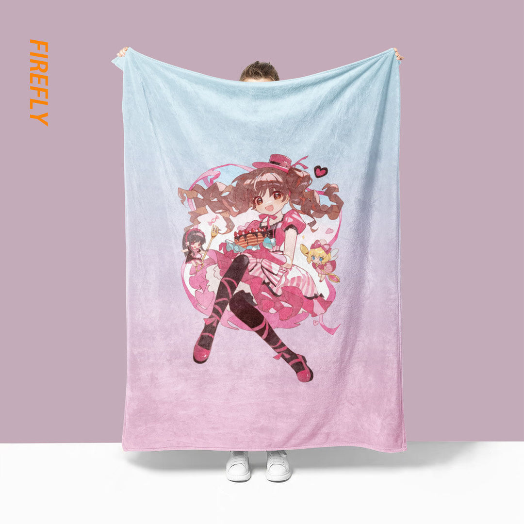 Plüsch-Anime-Charakterdecke