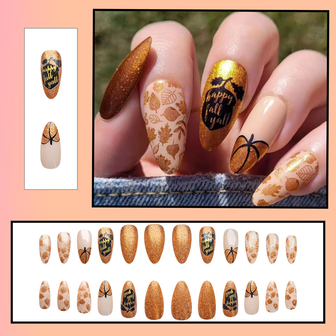 Herbst-Themen Press-On Nagelset