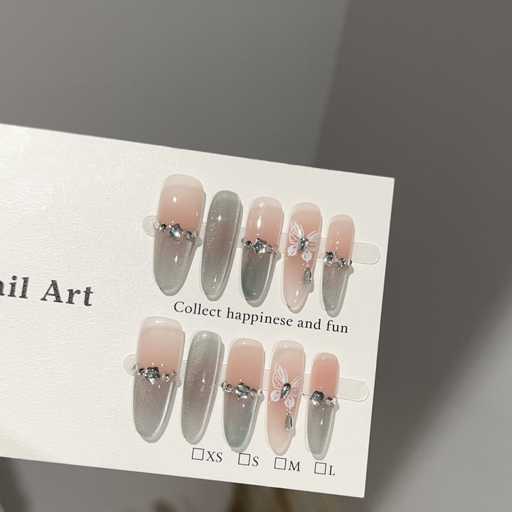 Premium Dekorative Press-On Nagelkunst