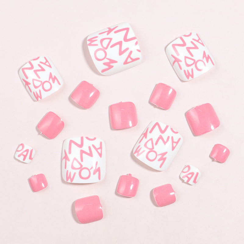 Künstlerisches Floral Press-On Nagelkunst Set Karnz