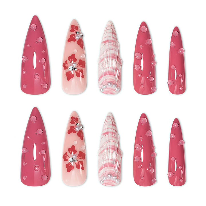 Florale Kunst Nagelverlängerungen Karnz