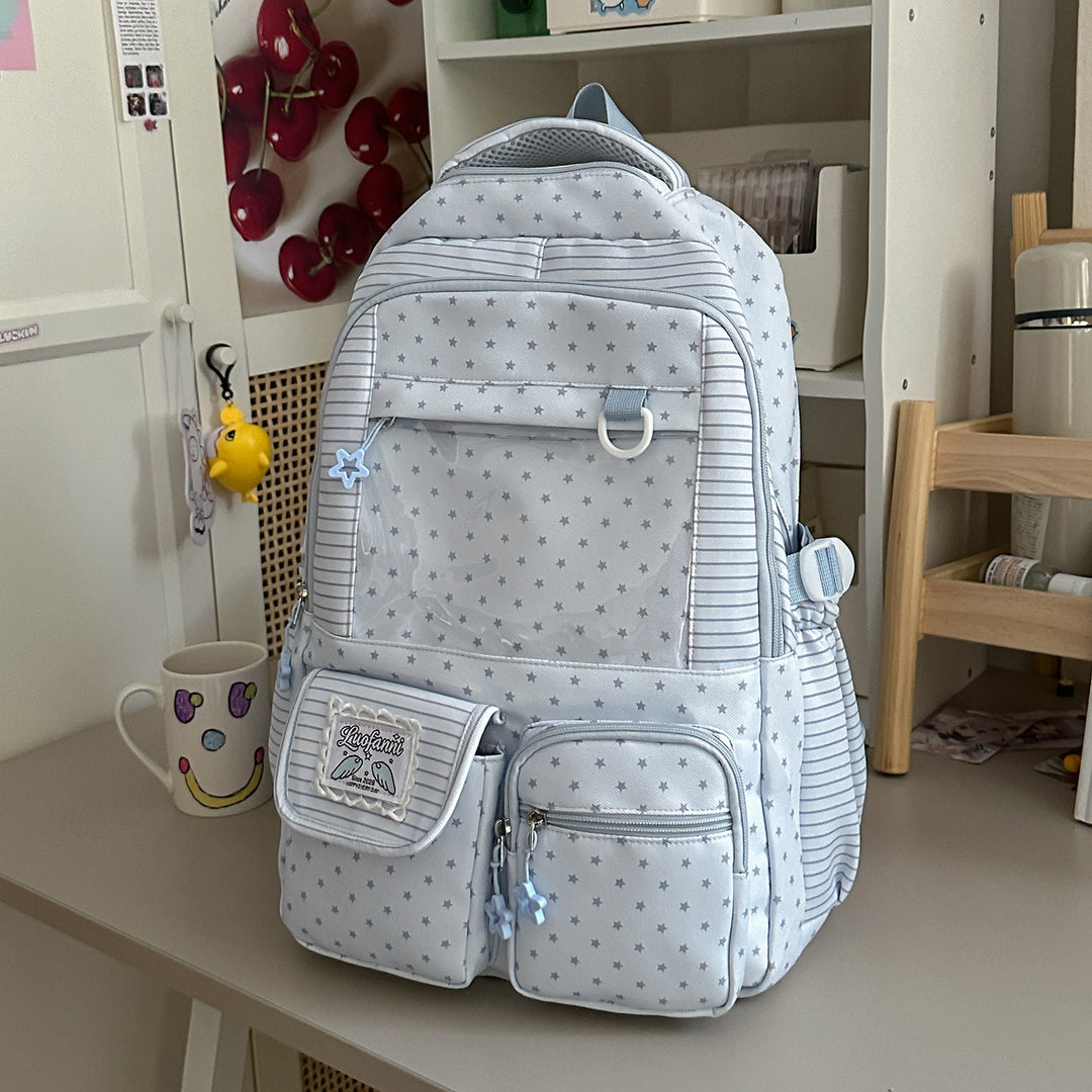 Stylische Multifunktionale Sternenprint Rucksack Karnz