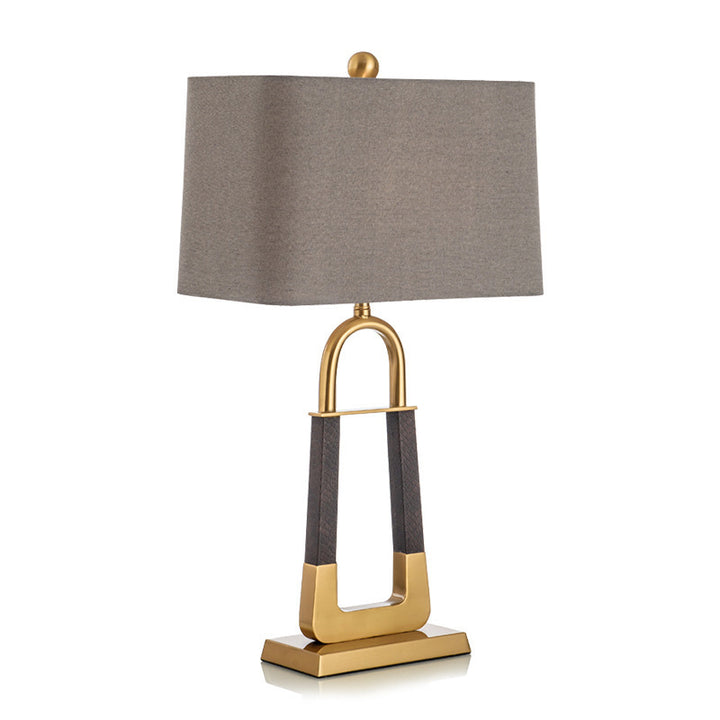 Dekorative Tischlampe mit modernem geometrischen Sockel
