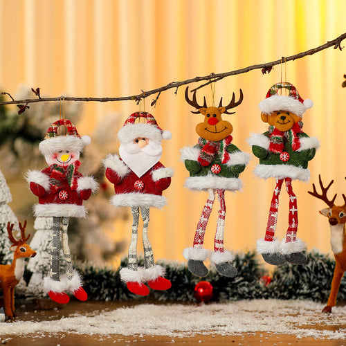 Dekorative hängende Santa-Puppen-Schale