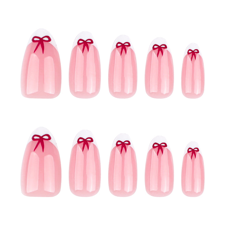 Elegante Nailart mit Schleifen-Design Karnz