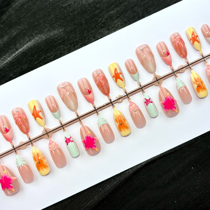 Künstlerisches Press-On-Nagelset 1790745361