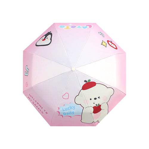 Damen Faltbarer Regenschirm mit verspieltem Design Karnz