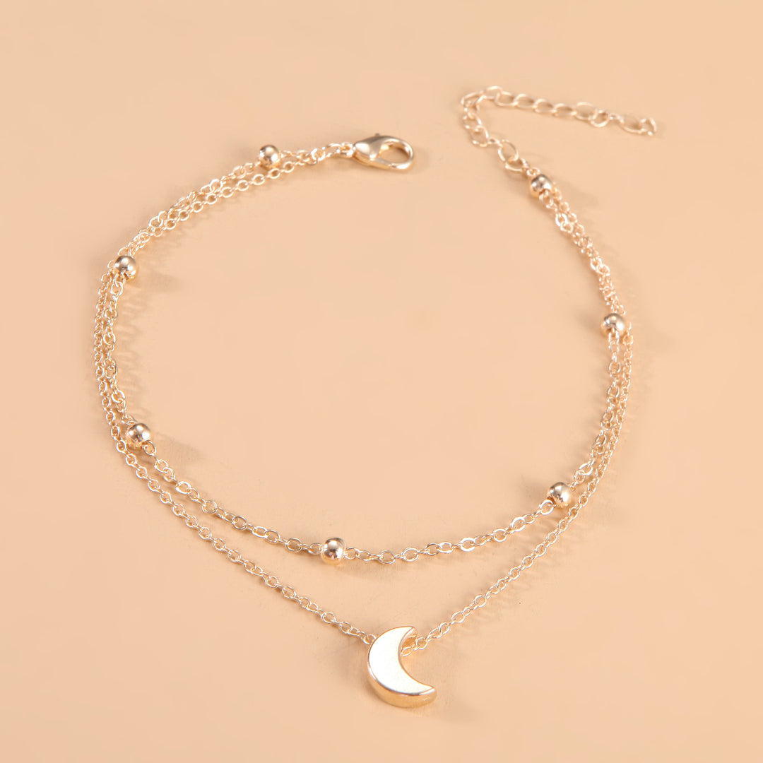 Himmlischer Mond Charm Fußkettchen Karnz