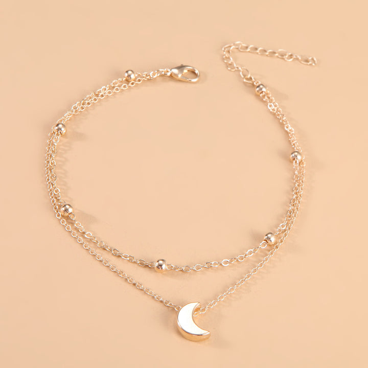 Himmlischer Mond Charm Fußkettchen Karnz