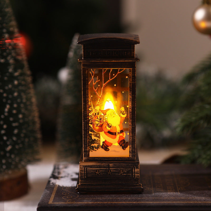 Nostalgische Weihnachtslaterne mit LED-Leuchte Karnz