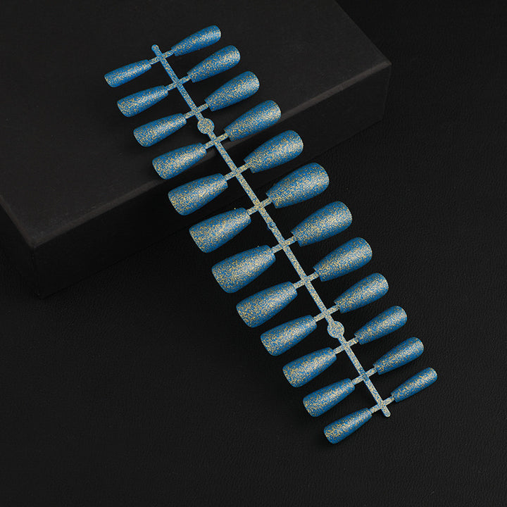 Kunstnagel Set mit elegantem Glitzer-Effekt Karnz