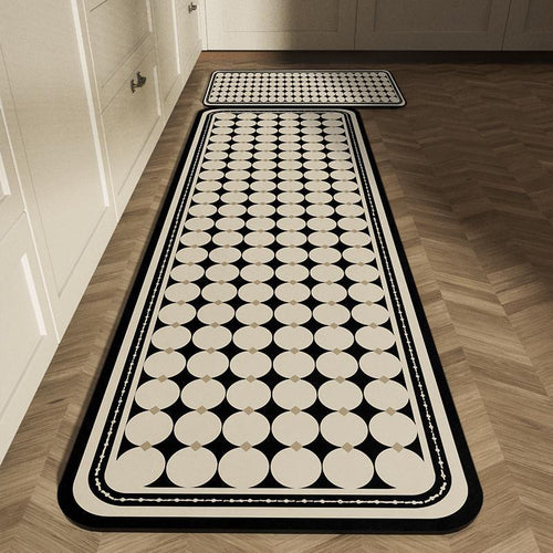Geometrisch gemusterter Küchenläufermatte