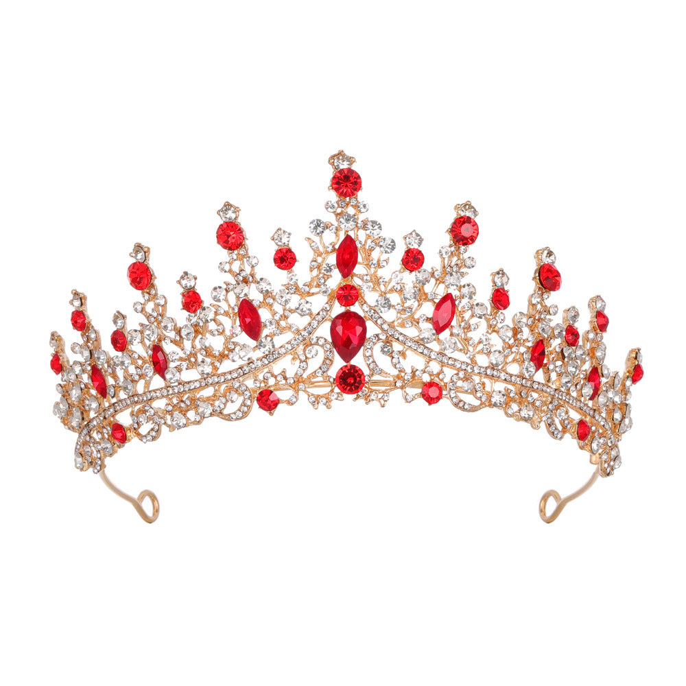 Damen Strass Tiara mit funkelnden Edelsteinen Karnz
