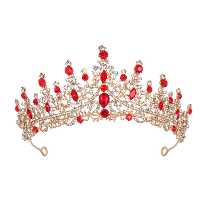 Damen Strass Tiara mit funkelnden Edelsteinen Karnz