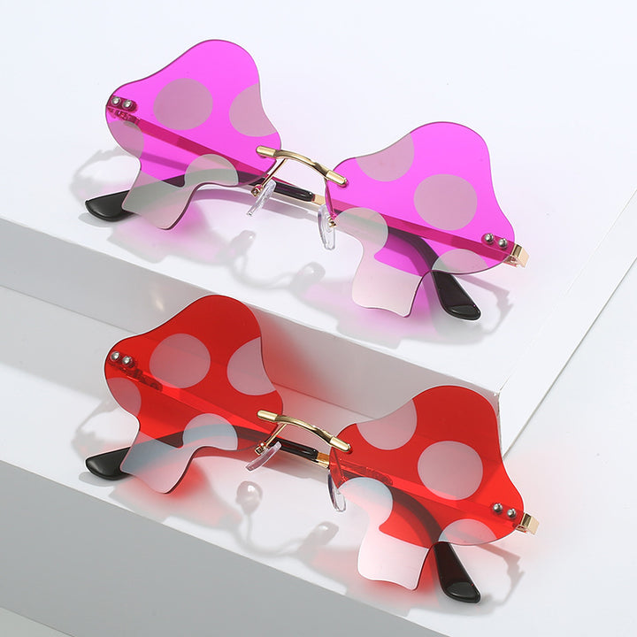 Einzigartige Übergroße Polka Dot Rahmen Sonnenbrille Karnz