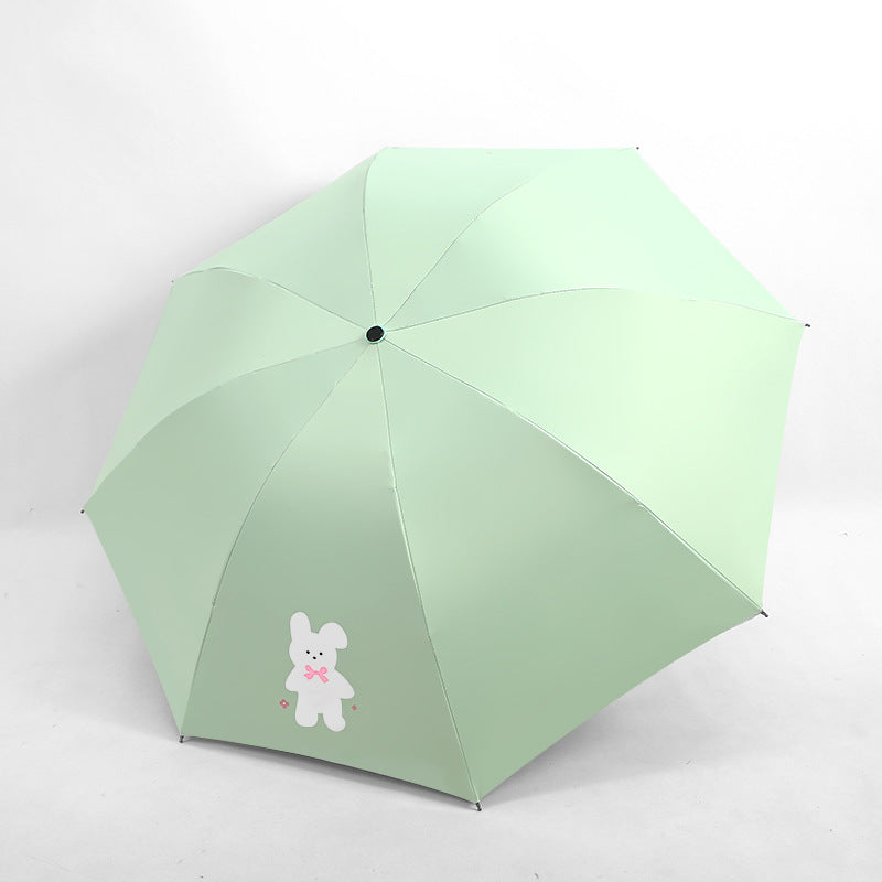 Damen Kinderfreundlicher Regenschirm mit lustigem Bärenmotiv Karnz