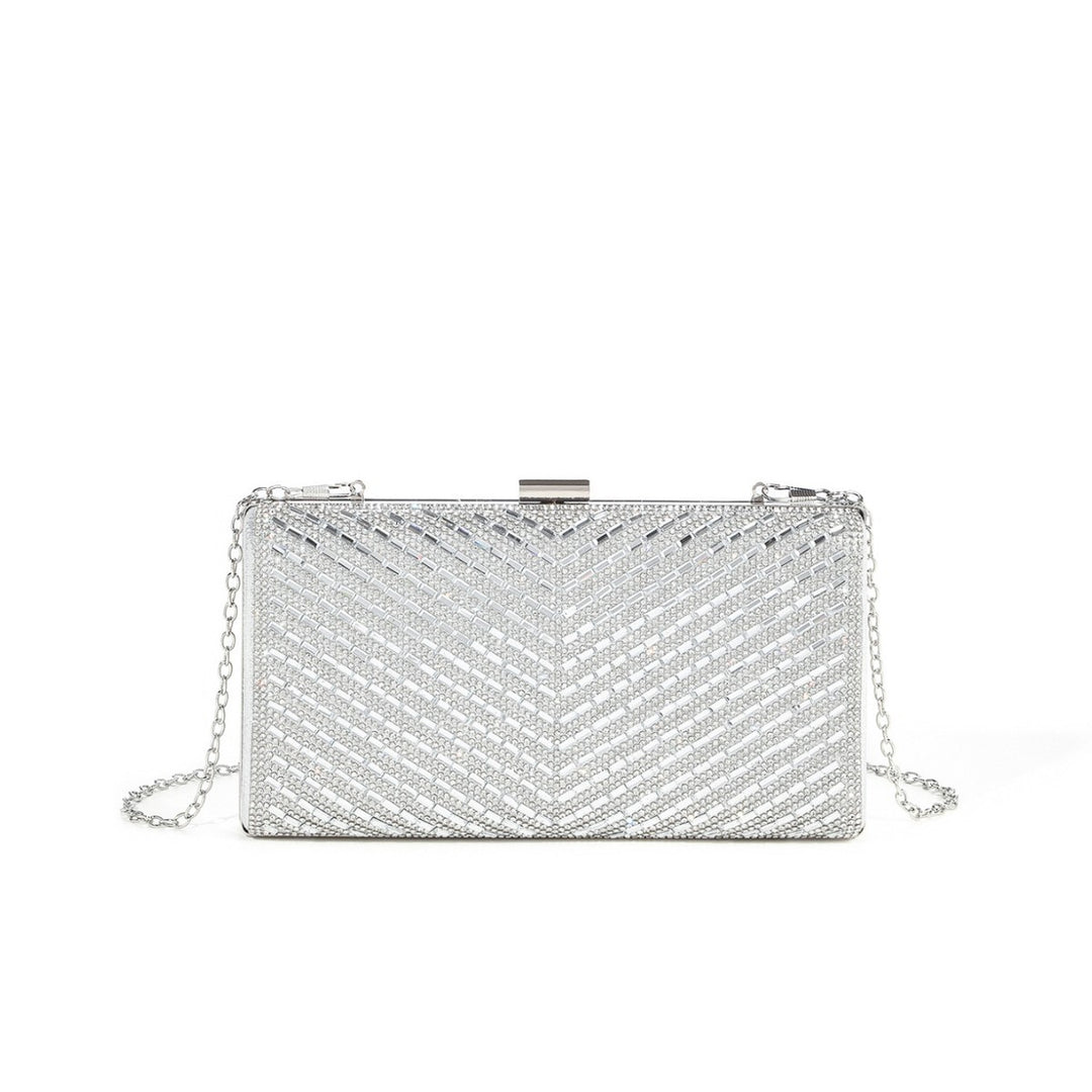 Opulente mit Kristallen verzierte Abendclutch