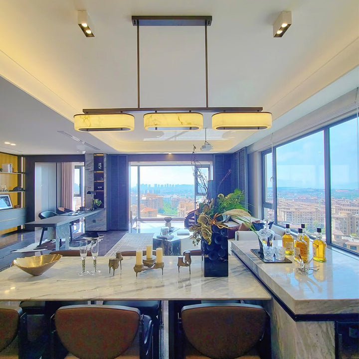 Moderne elegante lineare Pendelleuchte