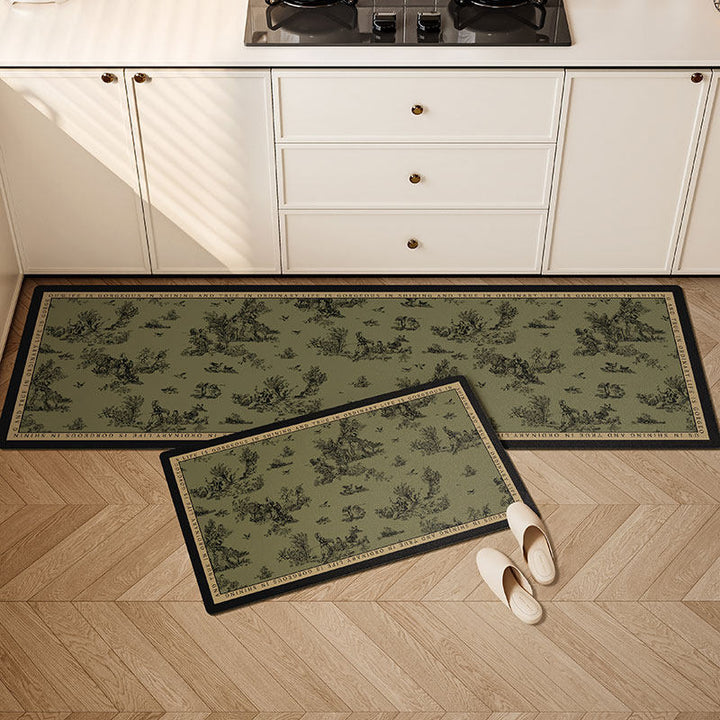 Floral Print Küchenläufer