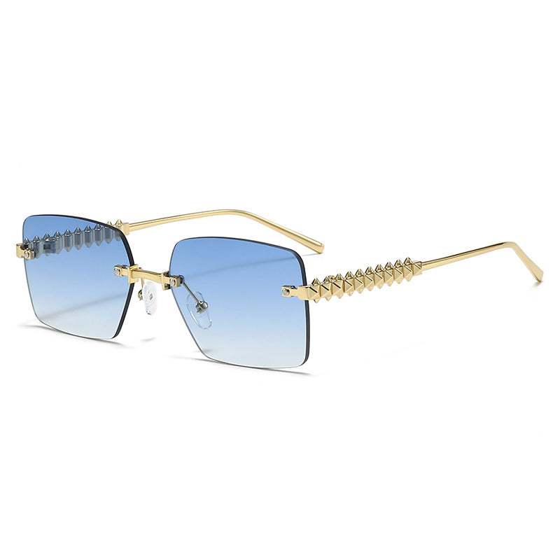 Damen extravagante quadratische Brille Karnz