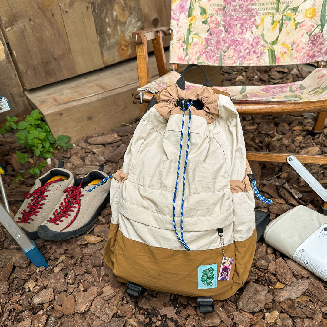 Leichte lässige Kordelzug-Rucksack