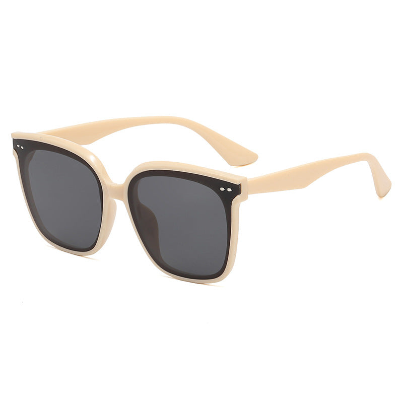 Damen quadratische Sonnenbrille mit verspiegeltem Farbverlauf Karnz