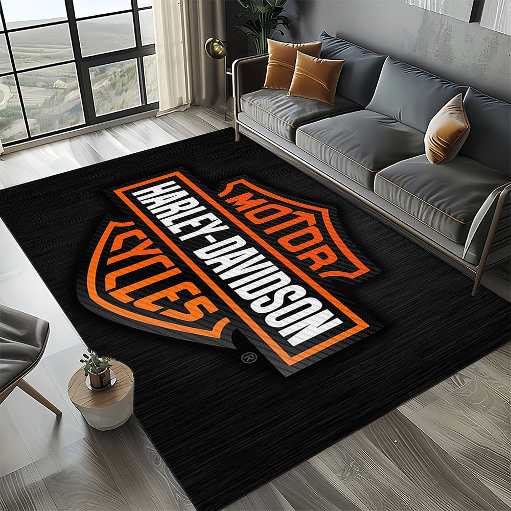 Harley Davidson Logo Bereich Teppich