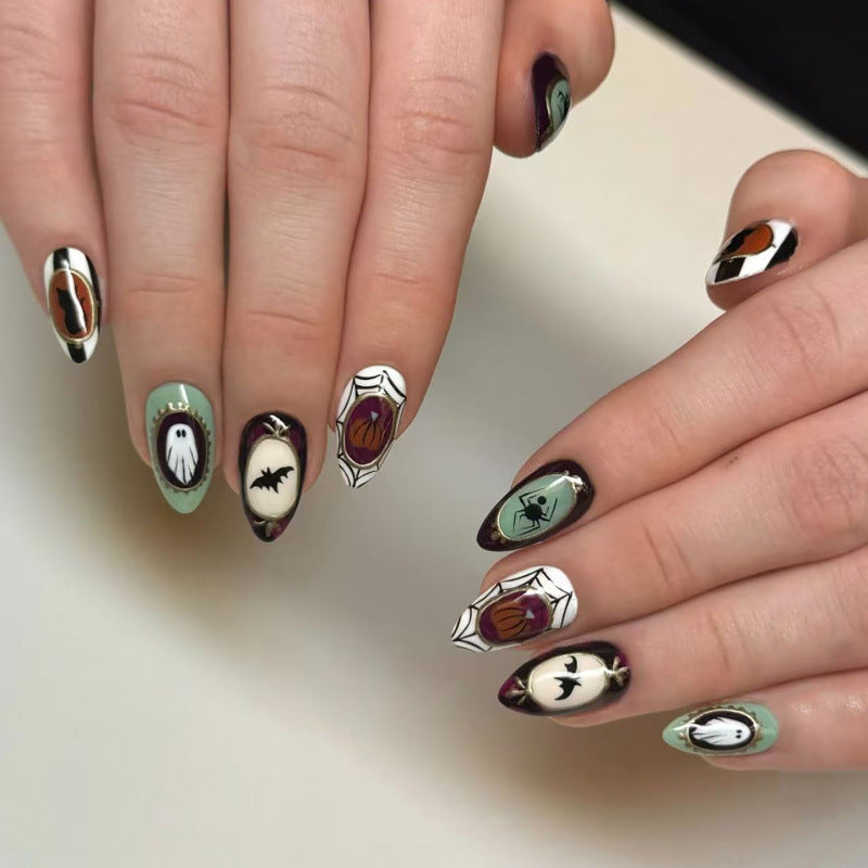 Themenbezogene Gothic Halloween Drucknägel