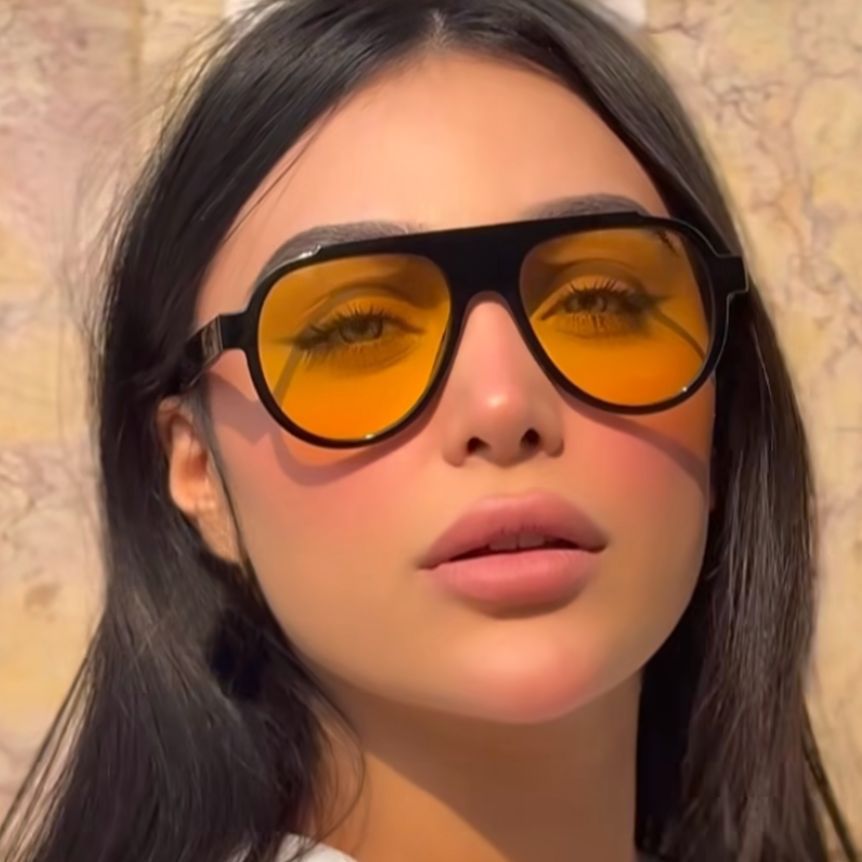 Damen Vintage-Style Sonnenbrille mit elegantem Kunststoffrahmen im Leopardenmuster Karnz
