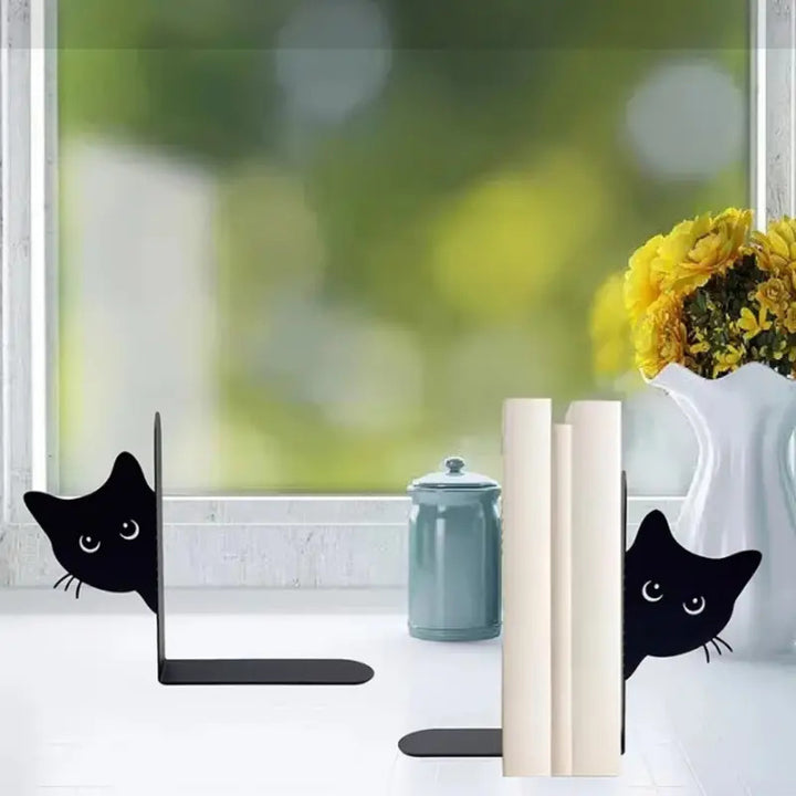 Dekorative Katzen-Themen Buchstützen