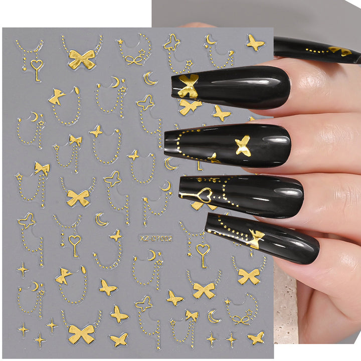 Floral Decorative Nail Art Aufkleber