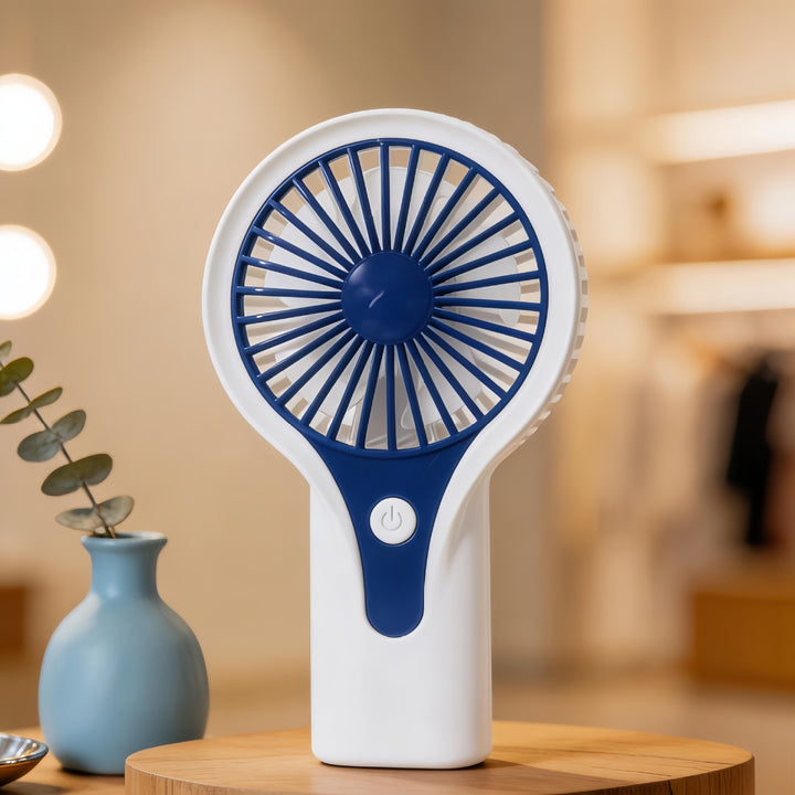 Damen Tragbarer USB Handventilator mit ergonomischem Griff und flexibler Neigetechnologie Karnz