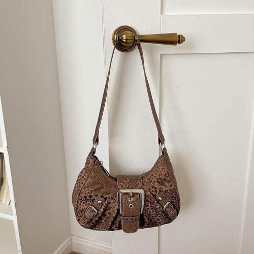 Exotische Texturierte Schultertasche