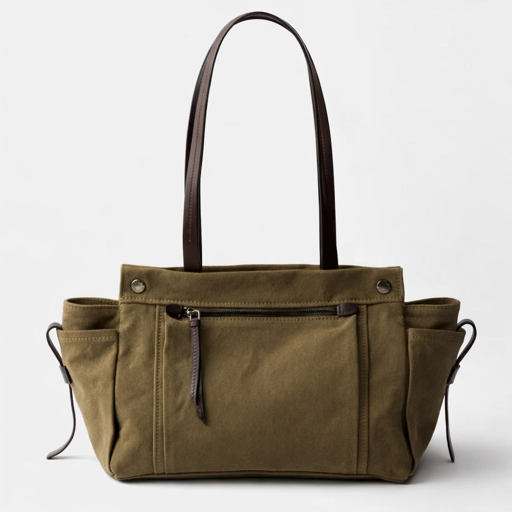 Multi-Taschen Canvas Tote Handtasche