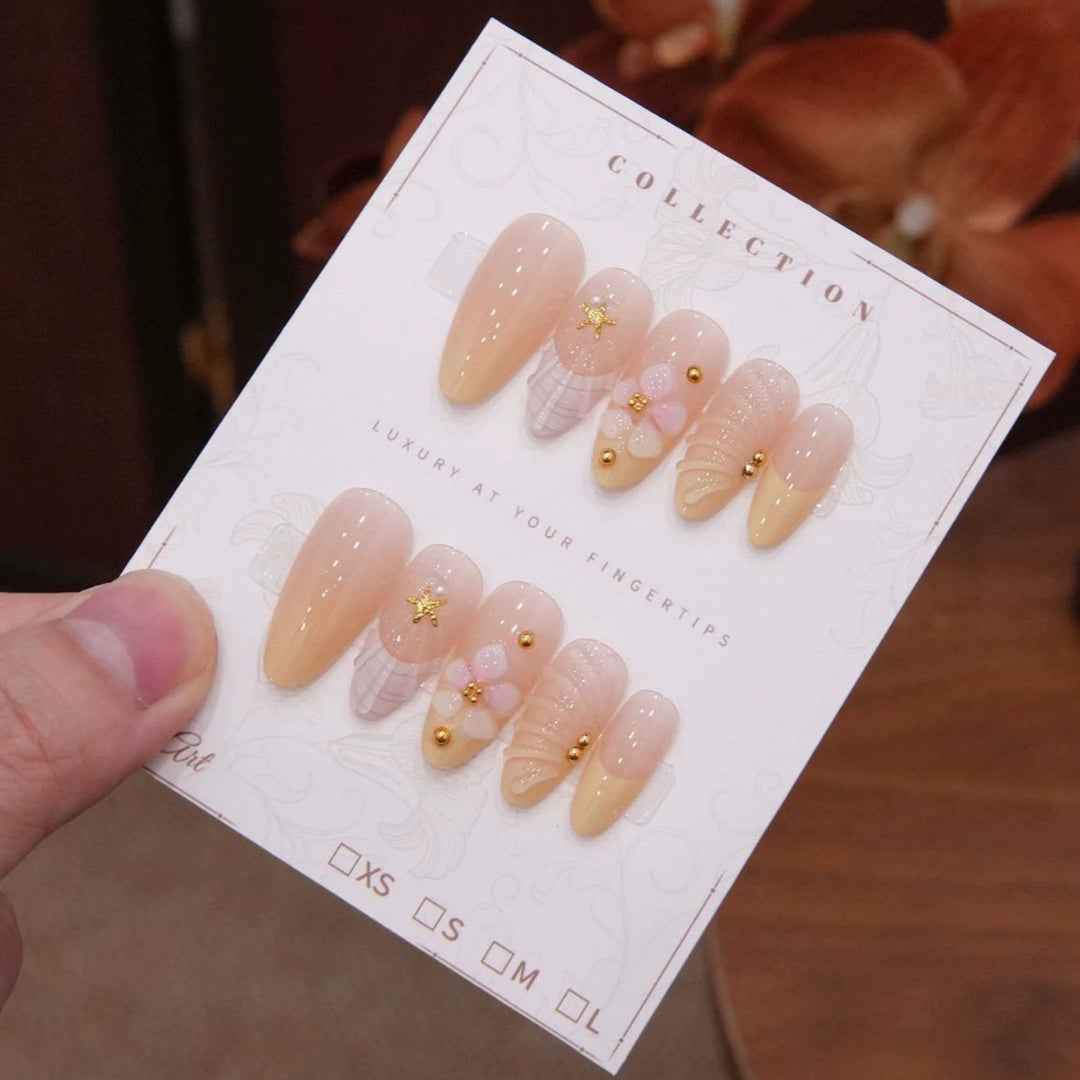 Luxus Florale Nagelverzierungen