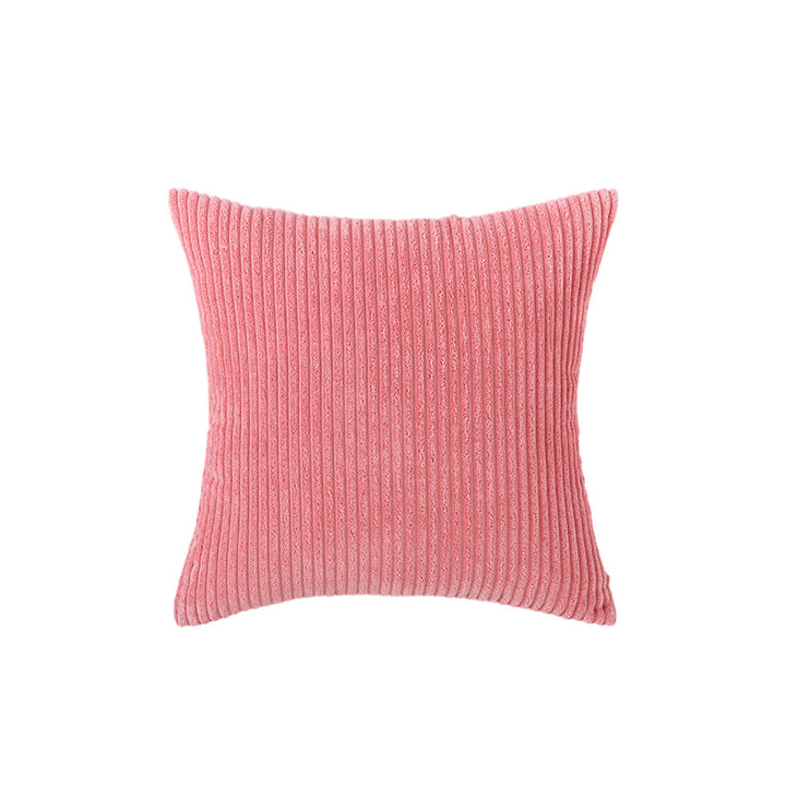 Corduroy Rippierter Quadratischer Akzentkissenbezug mit tiefem Kanaltextur und verdecktem Reißverschluss