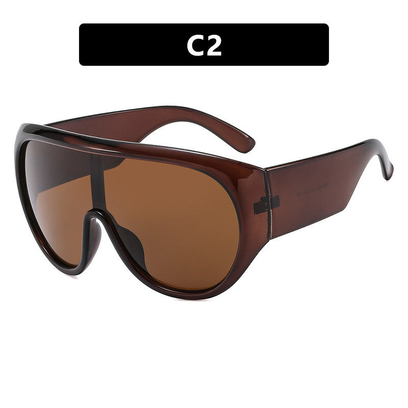 Damen sportliche Sonnenbrille im aerodynamischen Design mit breitem Sichtfeld Karnz