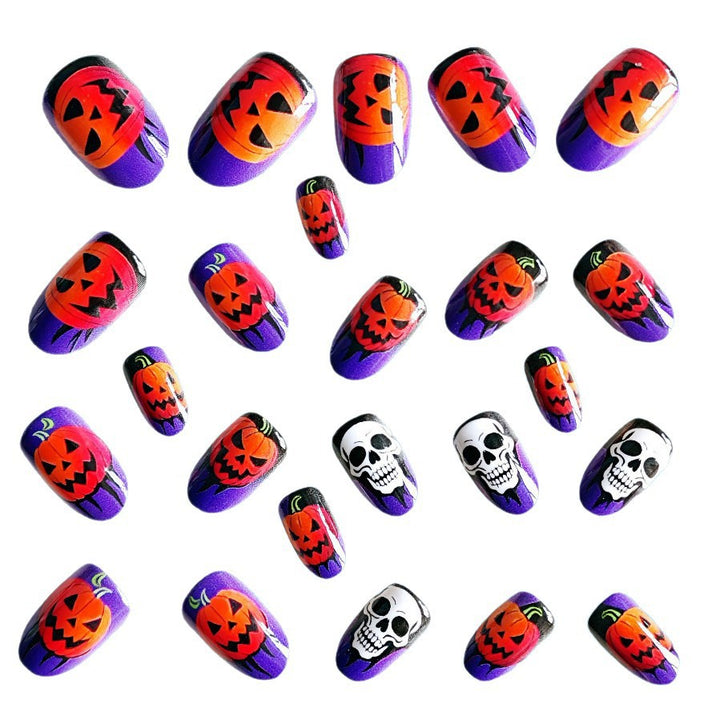 Kunstnagelset mit Halloween-Motiv Karnz