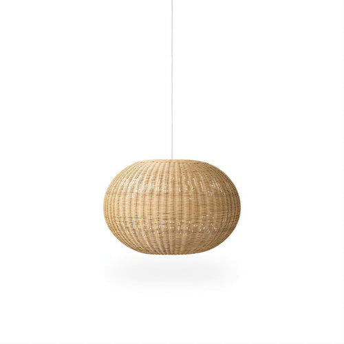 Stilvolle Pendelleuchte aus handgewebtem Naturmaterial Karnz