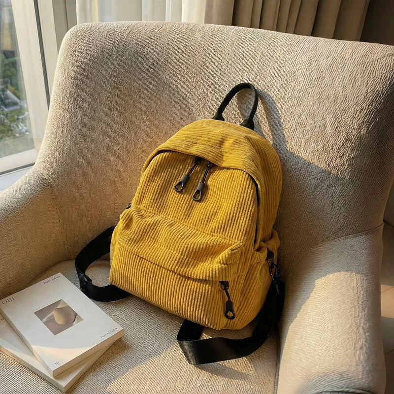 Cord-Rucksack mit Praktischem Frontfach Karnz