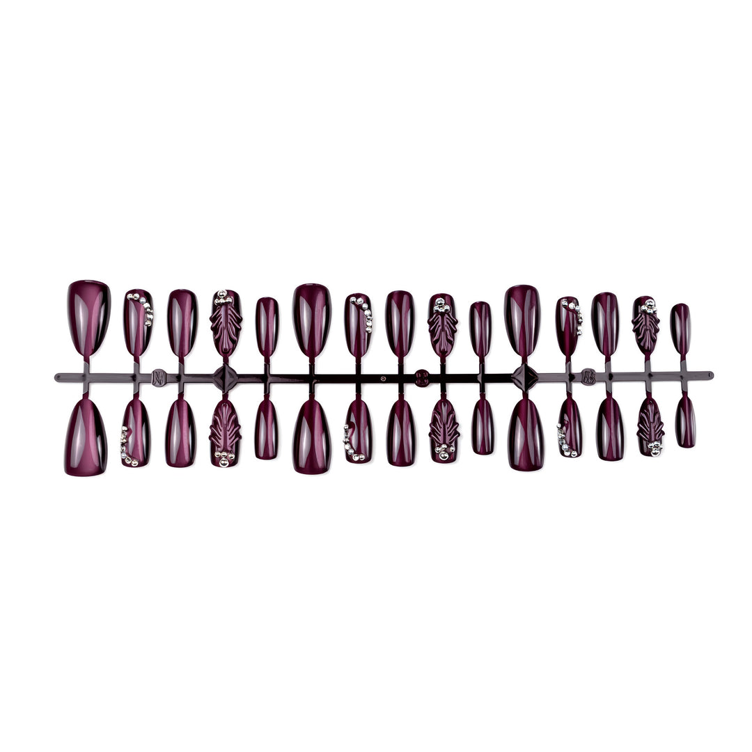 Artisan Glänzende Mandelförmige Press-On Nail Collection