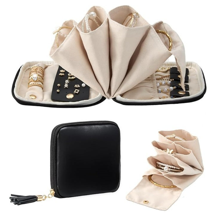 Schmuck-Organizer Tasche mit Multifunktionalem Innenlayout Karnz