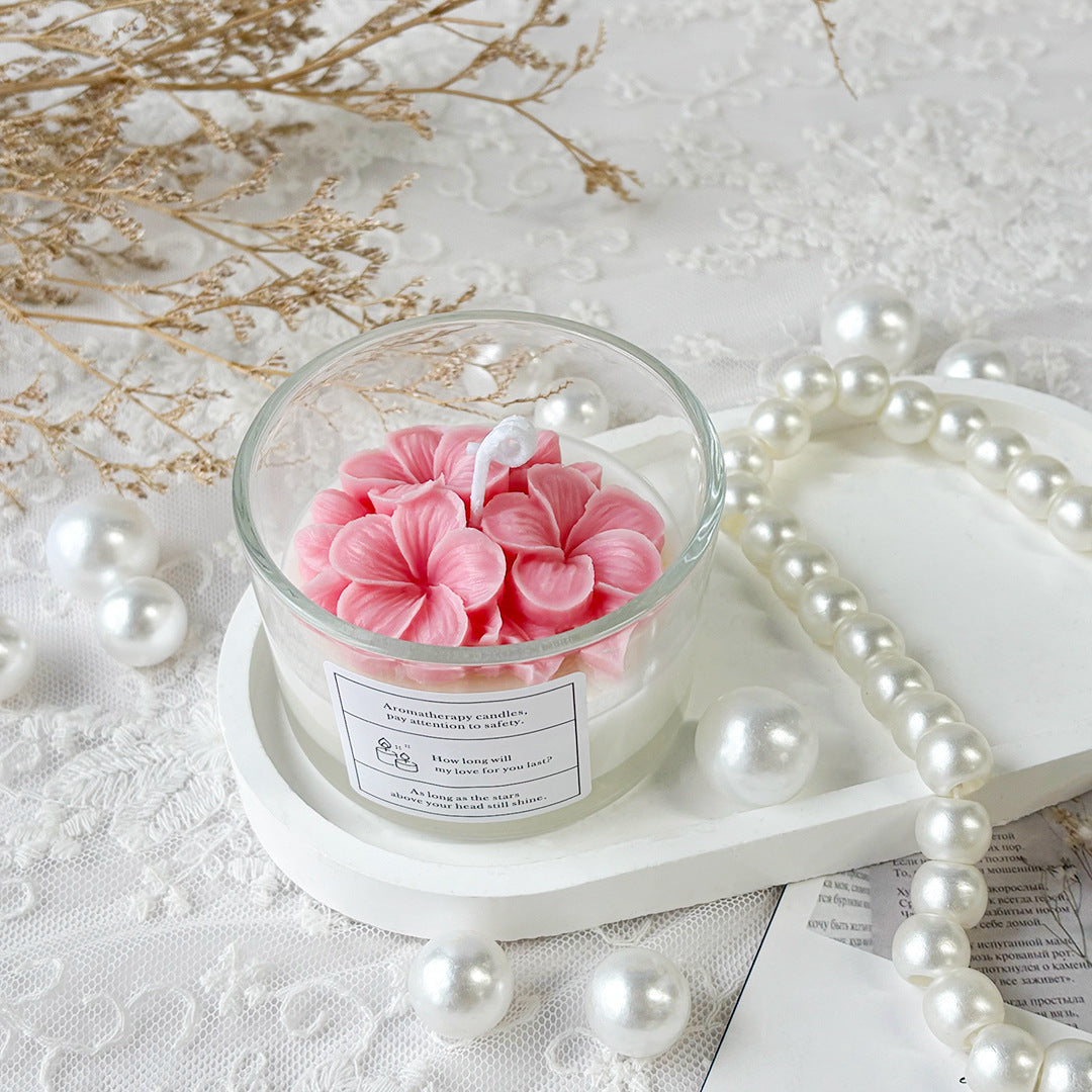 Aromatherapie Blumenkerze