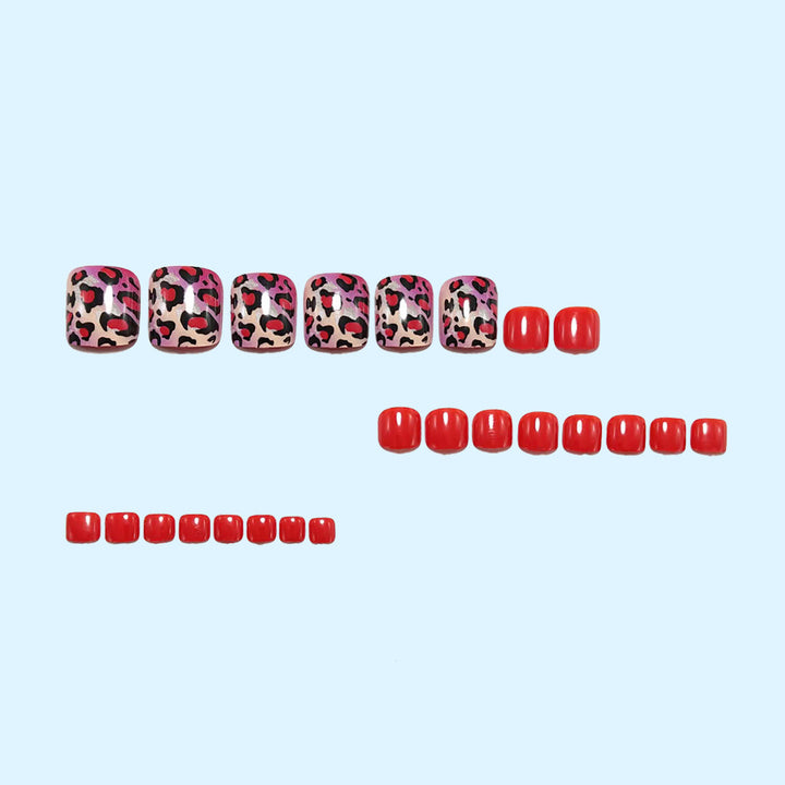 Fußnagelkunst mit Modernem Leoparden-Design Karnz