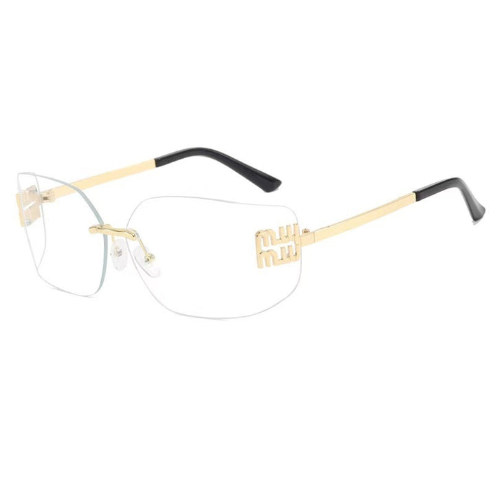 Schicke Übergroße Geometrische Sonnenbrille
