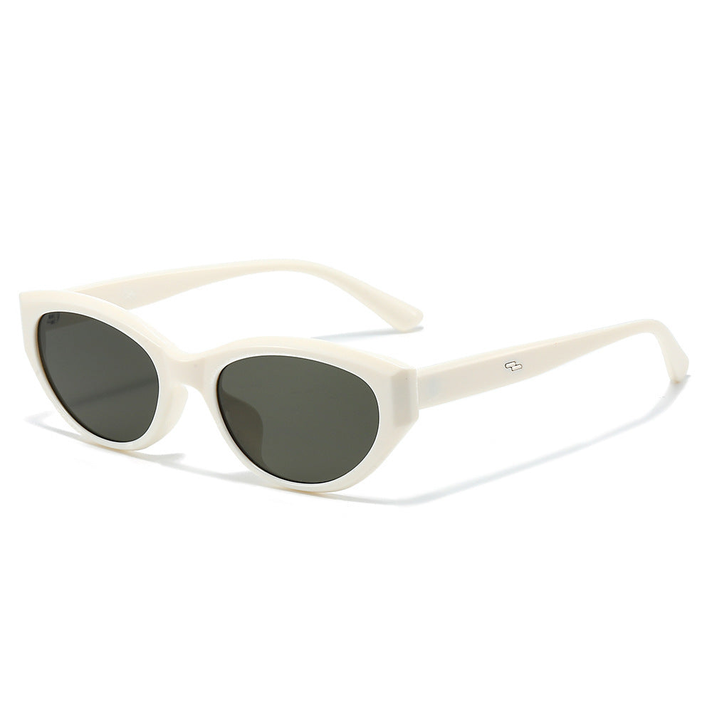 Chic Cat-Eye Sonnenbrille mit stilvollen Rahmen Details Karnz