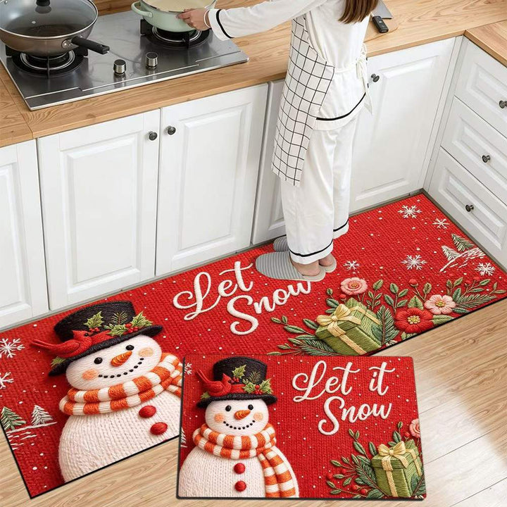 Festliche Weihnachts Küchenmatte Karnz